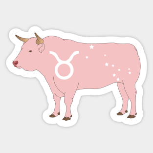 Taurus (Baby Pink) Sticker